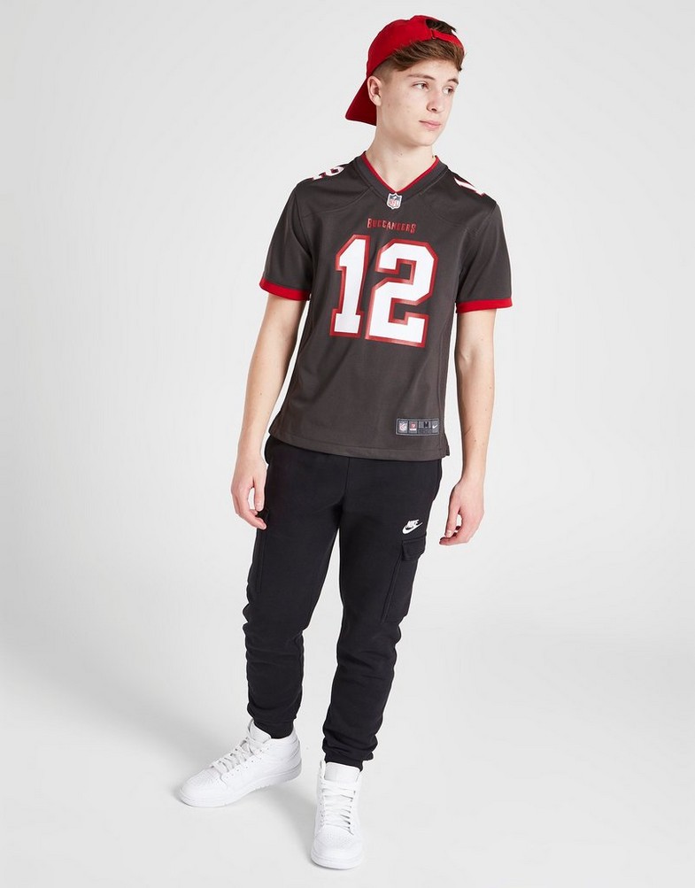 Komplet dresowy dziecięcy NIKE KOMPLET NFL TAMPA BAY BUCCANEERS BRADY #12 JERSEY JUNIOR 2Z1B7N3P9TBB Brązowy