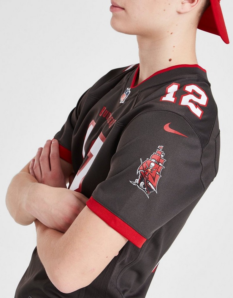 Komplet dresowy dziecięcy NIKE KOMPLET NFL TAMPA BAY BUCCANEERS BRADY #12 JERSEY JUNIOR 2Z1B7N3P9TBB Brązowy