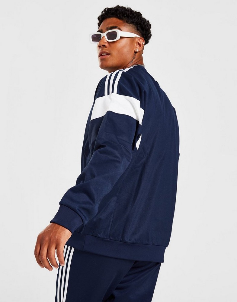 Bluza męska ADIDAS ZWYKŁA CHALLENGER CUTLINE CREW SWEATSHIRT HN6116 Niebieski
