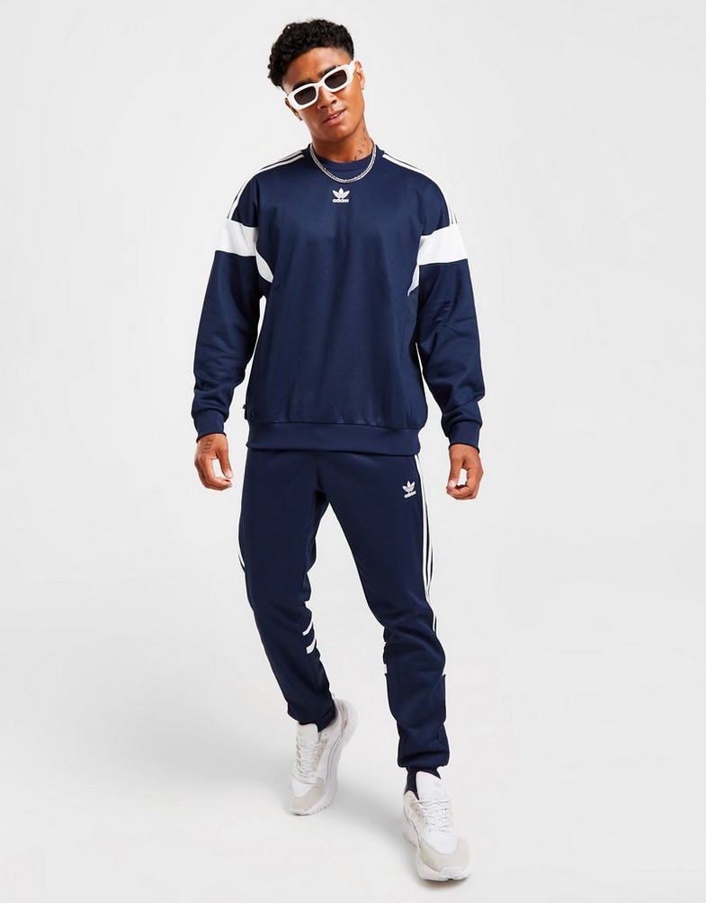 Bluza męska ADIDAS ZWYKŁA CHALLENGER CUTLINE CREW SWEATSHIRT HN6116 Niebieski