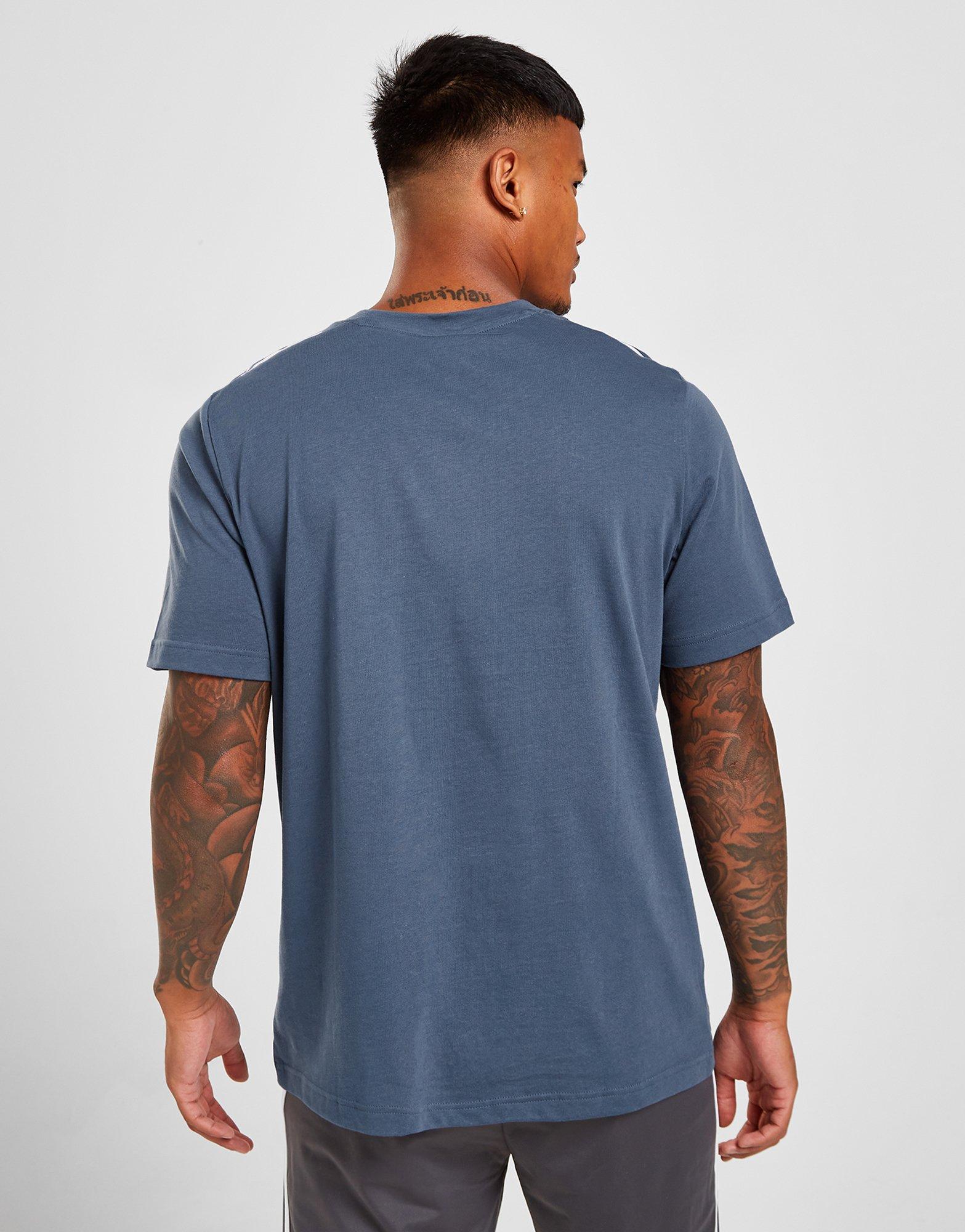 Pánske tričko ADIDAS TRIČKO BOS 3 STR T WOND STL IC0245 Tmavomodrá