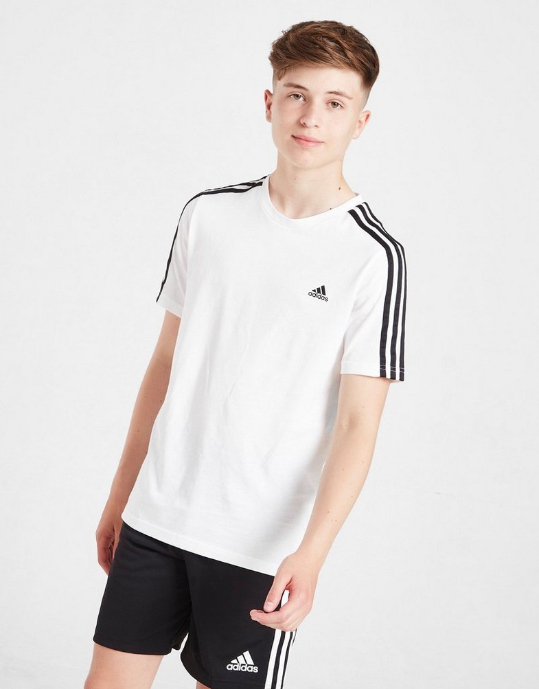 Koszulka, t-shirt dziecięcy ADIDAS 3 STRIPES ESSENTIAL T-SHIRT JUNIOR BOY HD5973 Biały