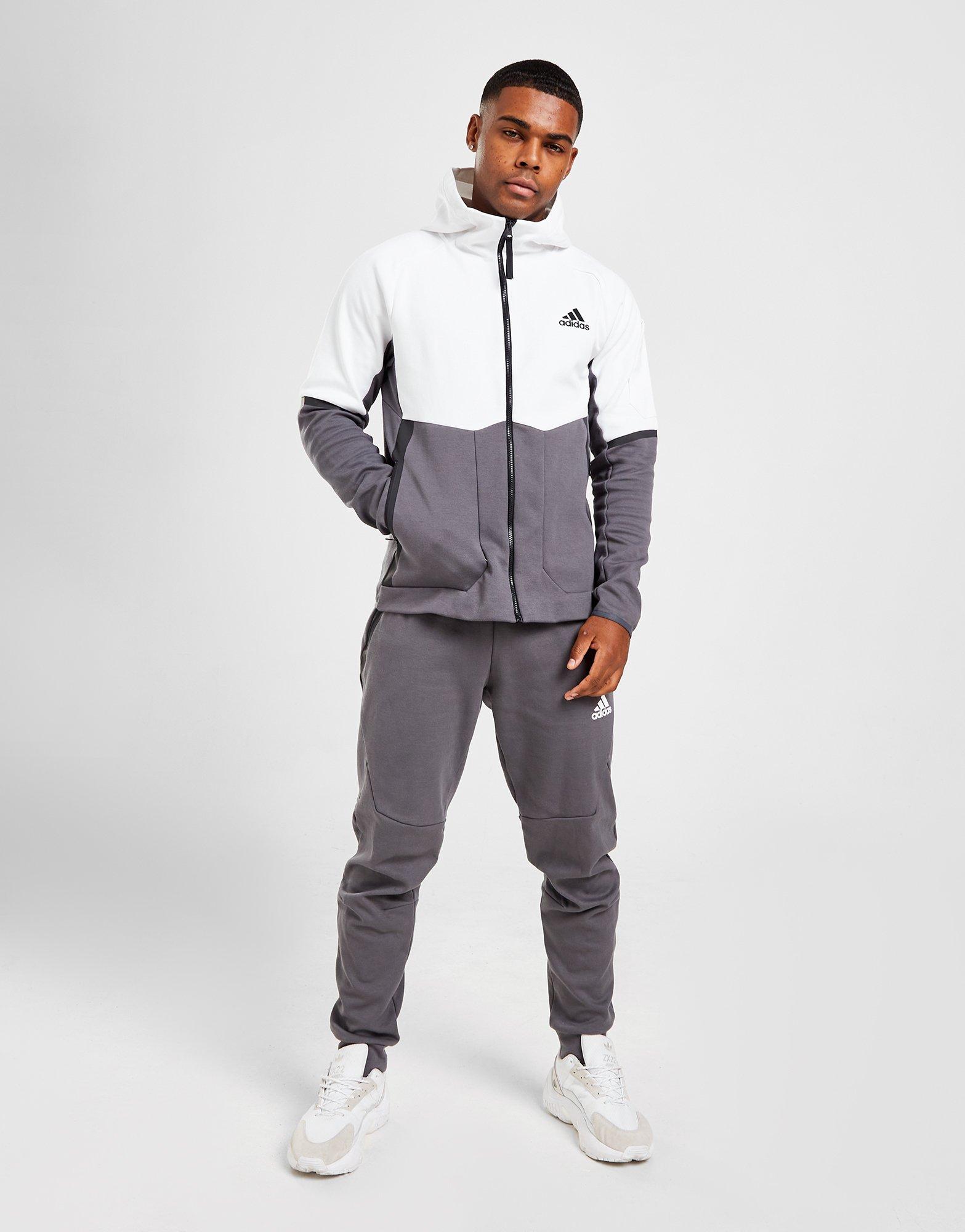 Pánska mikina ADIDAS MIKINA GAMEDAY FZ HD G5/WT IC0389 Sivá