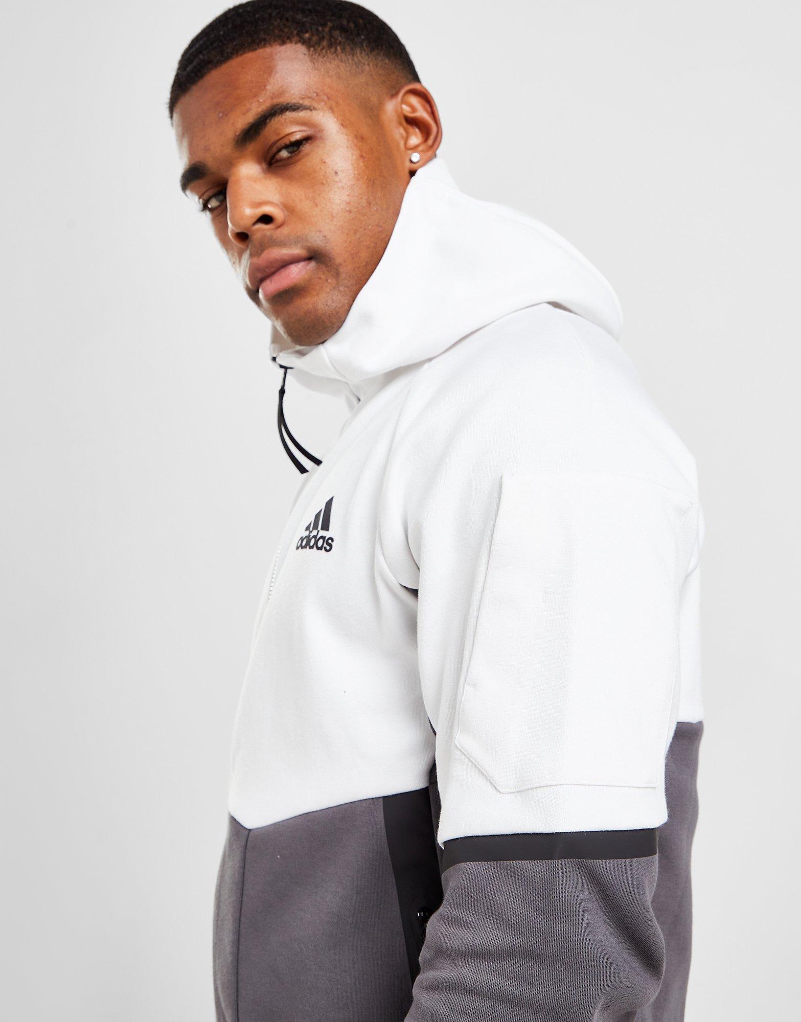 Pánska mikina ADIDAS MIKINA GAMEDAY FZ HD G5/WT IC0389 Sivá