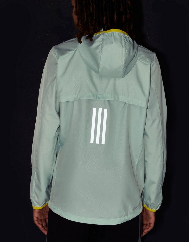 ADIDAS ORTALION MARATHON WINDBREAKER JACKET JUNIOR HM4777 Zielony