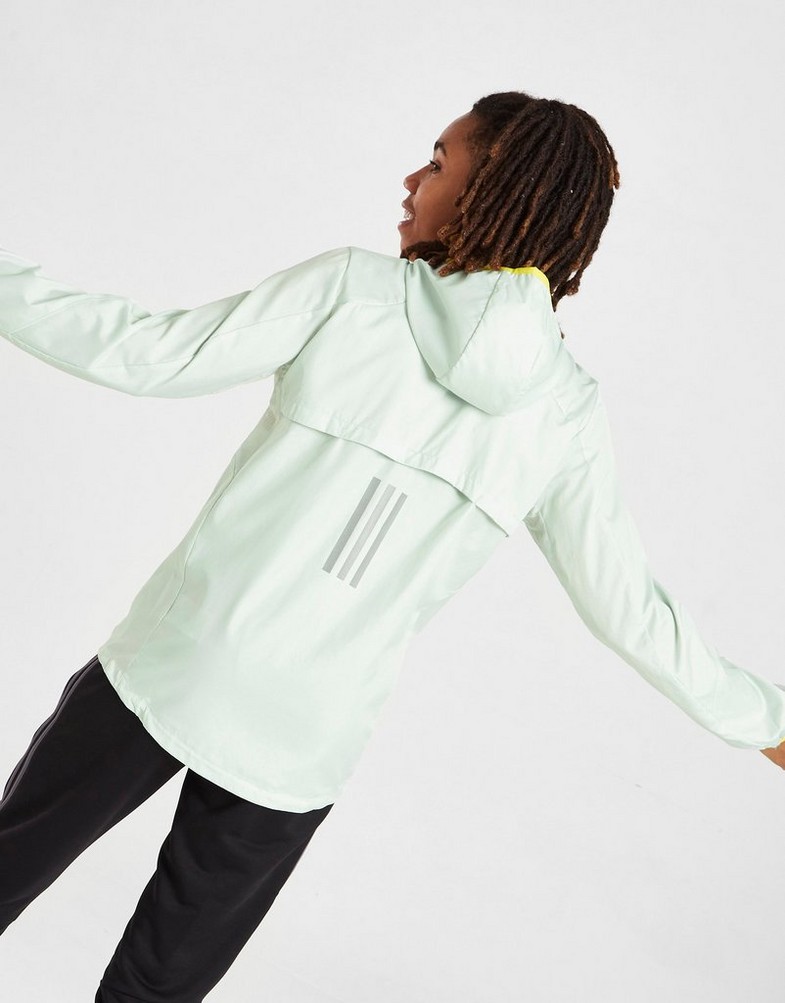 ADIDAS ORTALION MARATHON WINDBREAKER JACKET JUNIOR HM4777 Zielony
