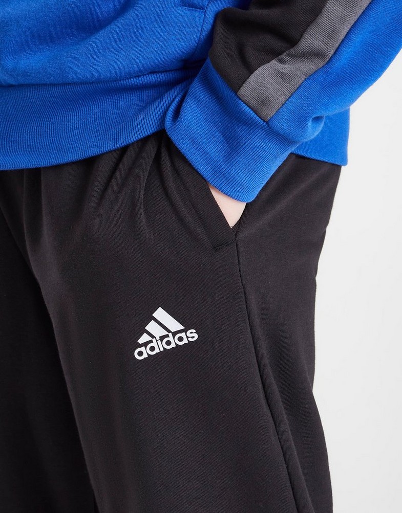 Komplet dresowy dziecięcy ADIDAS DRES COLOUR BLOCK BADGE OF SPORT LOGO TRACKSUIT JUNIOR HU1563 Niebieski