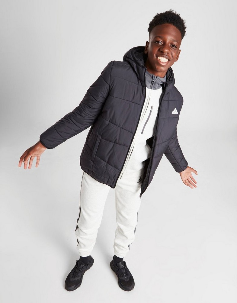 ADIDAS PRZEJŚCIOWA BADGE OF SPORT PADDED JACKET JUNIOR HM5178 Czarny