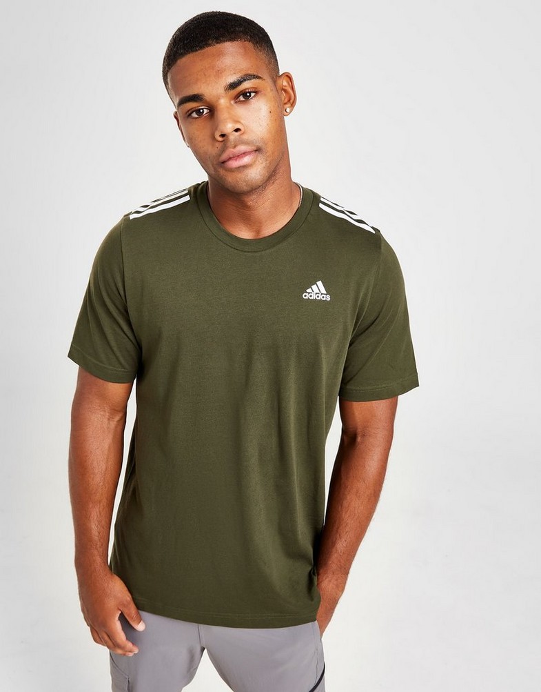 Koszulka, t-shirt męski ADIDAS T-SHIRT BOS 3 STR TEE N.CARGO IC0246 Khaki