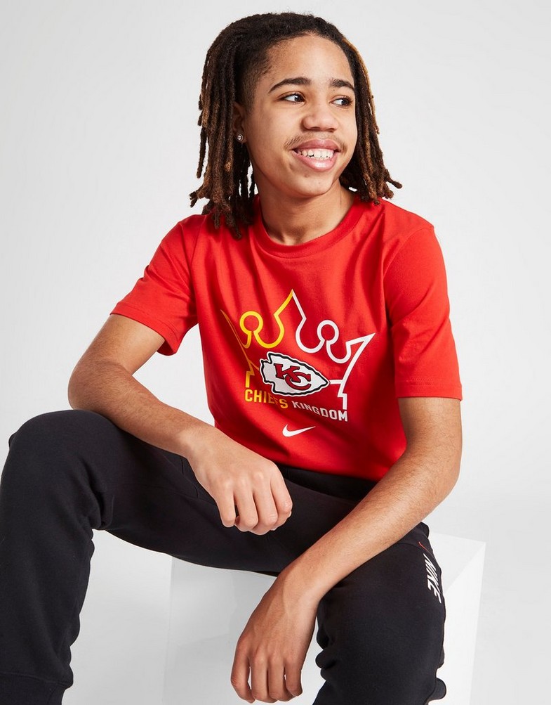 Koszulka, t-shirt dziecięcy NIKE KRÓTKI RĘKAW NFL KANSAS CITY CHIEFS LOCAL T-SHIRT JUNIOR 2Z1B7FFBYKAN Czerwony