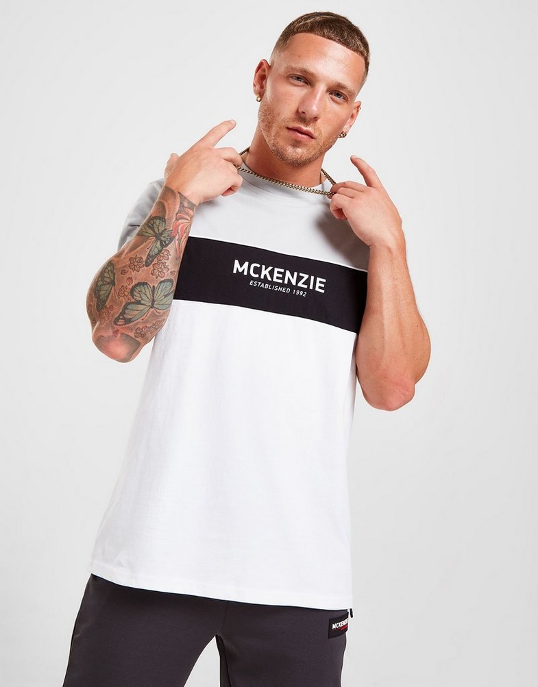 Pánske tričko MCKENZIE KYLO TRIČKO  MCKTM15162 Biela