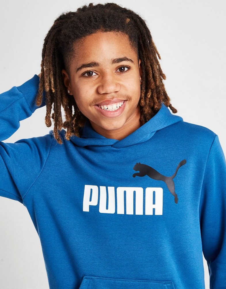PUMA BLUZA Z KAPTUREM ESSENTIALS HD 58698717 Niebieski