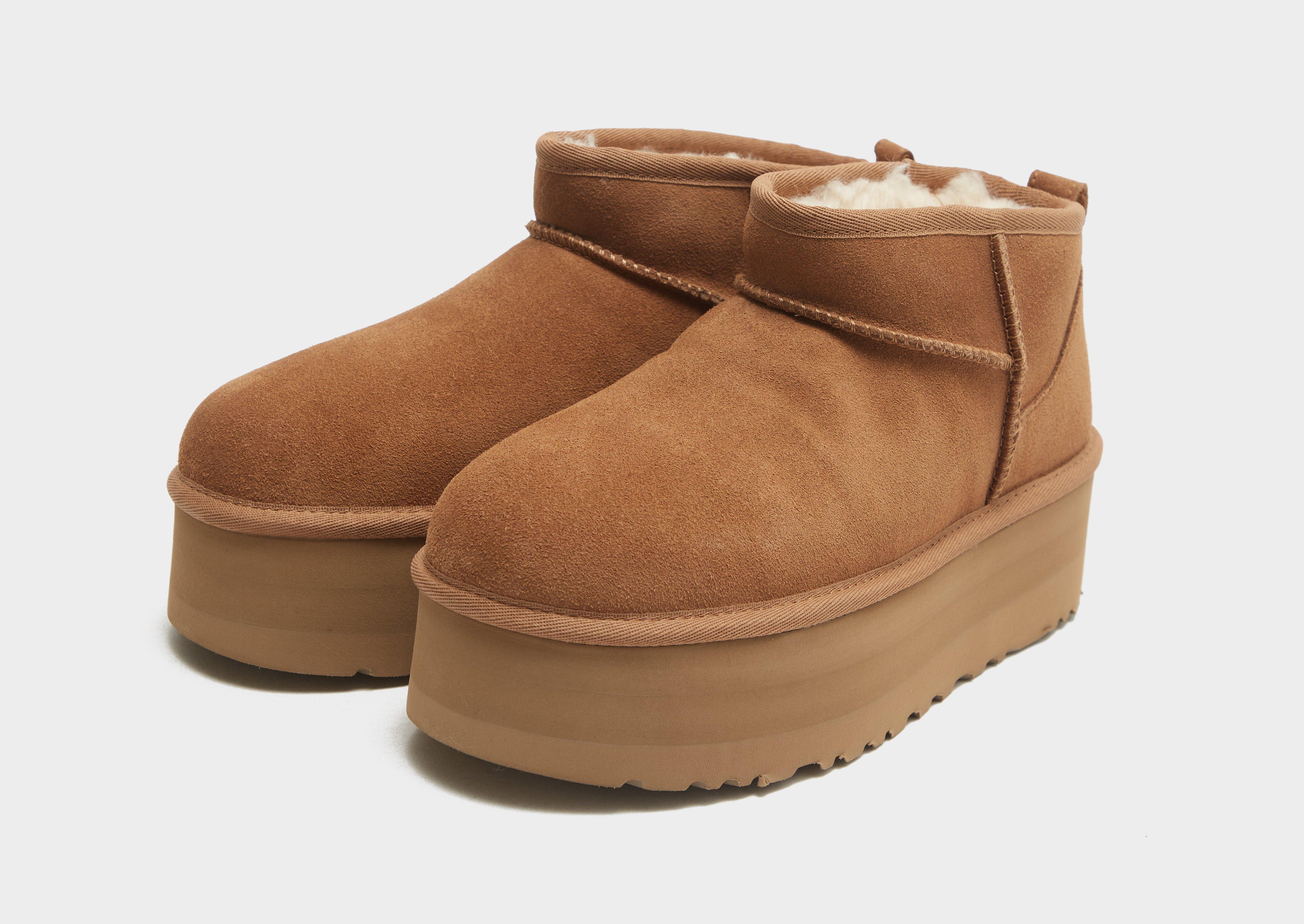 Női téli cipők UGG CLASSIC ULTRA MINI PLATFORM 1135092-CHE Barna