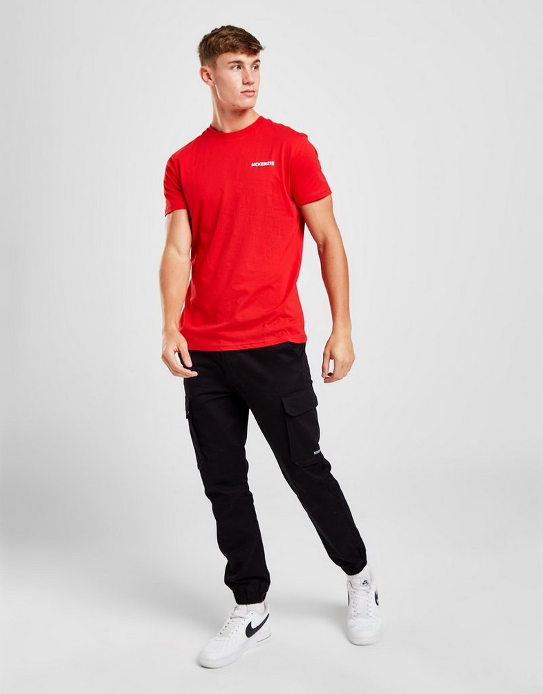 Pánske tričko MCKENZIE TRIČKO ESS LOGO TEE 2 CRED MCKTM15335 Červená