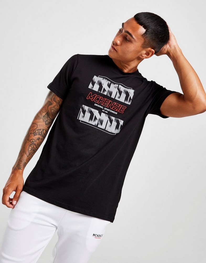 Tricou pentru bărbați MCKENZIE TRICOU JASON TEE BLK MCKTM15397 Negru