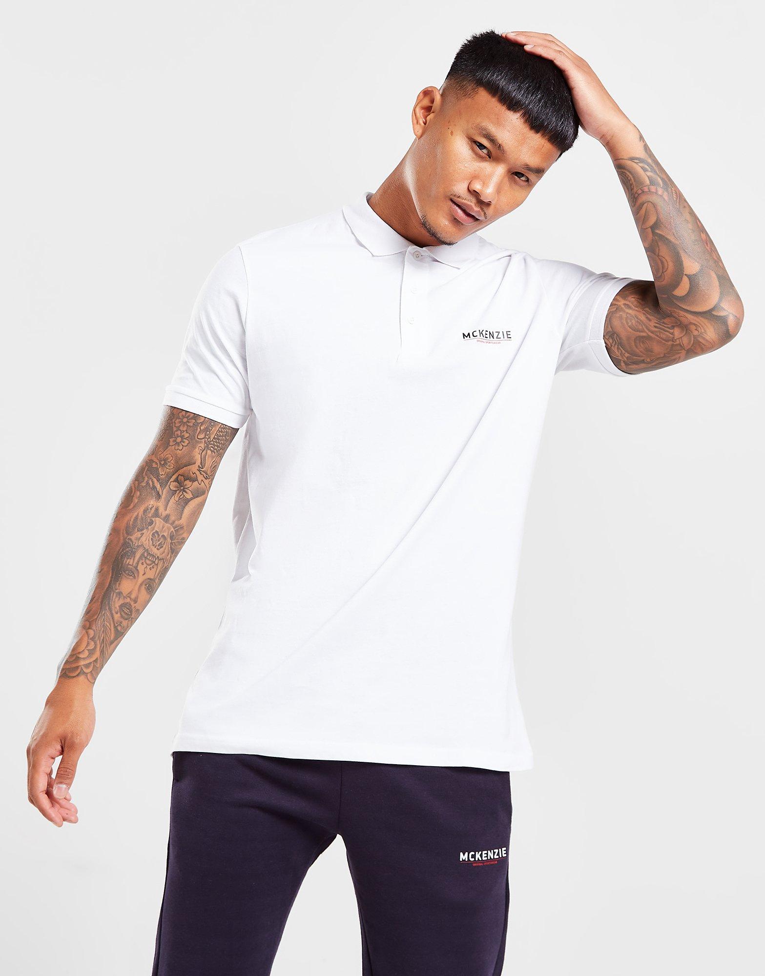 Férfi galléros póló MCKENZIE PÓLÓ ESS LGO PÓLÓ 2 WHT MCKTM15349 Fehér