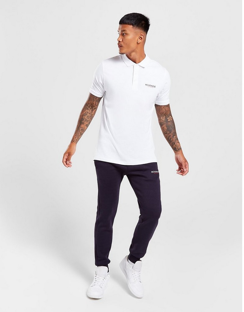 Pánske tričko polo MCKENZIE POLO TRIČKO TRIČKO TRIČKO TRIČKO TRIČKO E    LGO PO MCKTM15349 Biela
