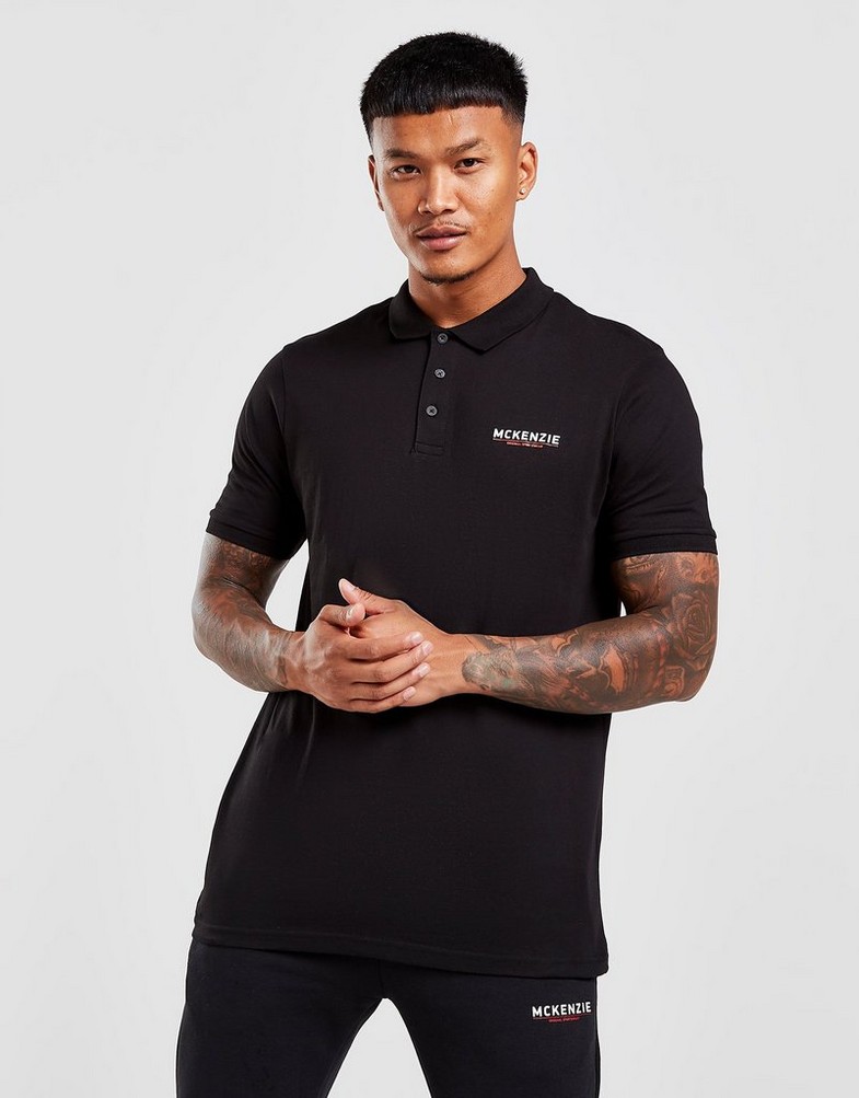 MCKENZIE POLO ESS LGO POLO 2 BLK Bărbați Negru MCKTM15349 | JD Sports