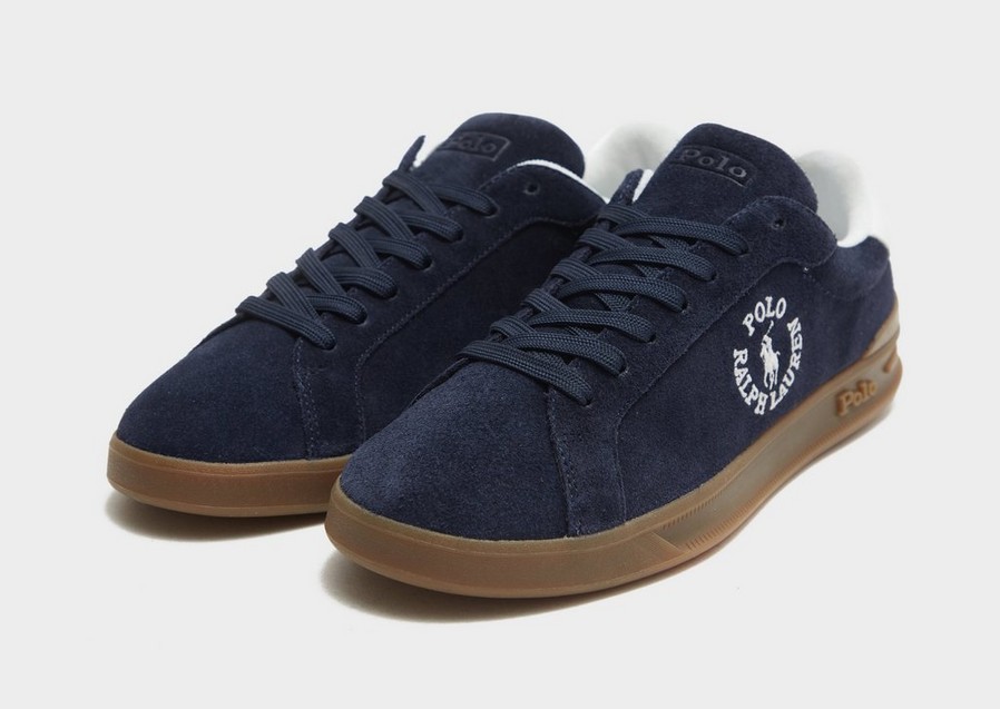 Buty sneakersy męskie POLO RL HERITAGE COURT II 809878553001 Niebieski