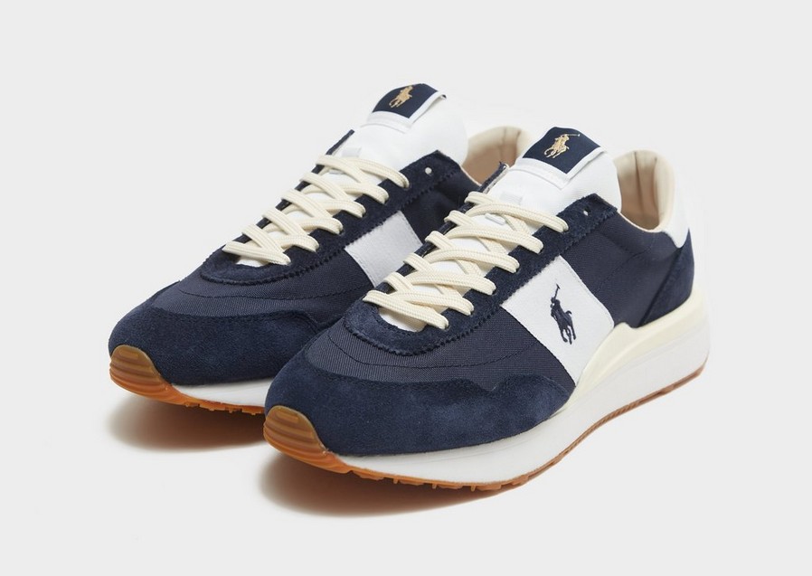 Buty sneakersy męskie POLO RL TRAIN 89 PP SNEAKERS LOW TOP LACE 809878008004 Granatowy