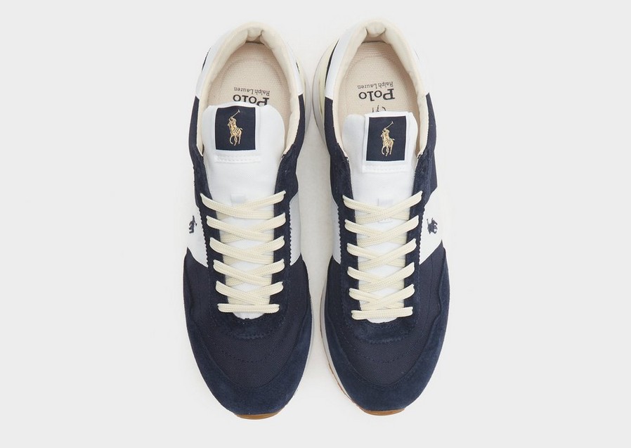 Buty sneakersy męskie POLO RL TRAIN 89 PP SNEAKERS LOW TOP LACE 809878008004 Granatowy