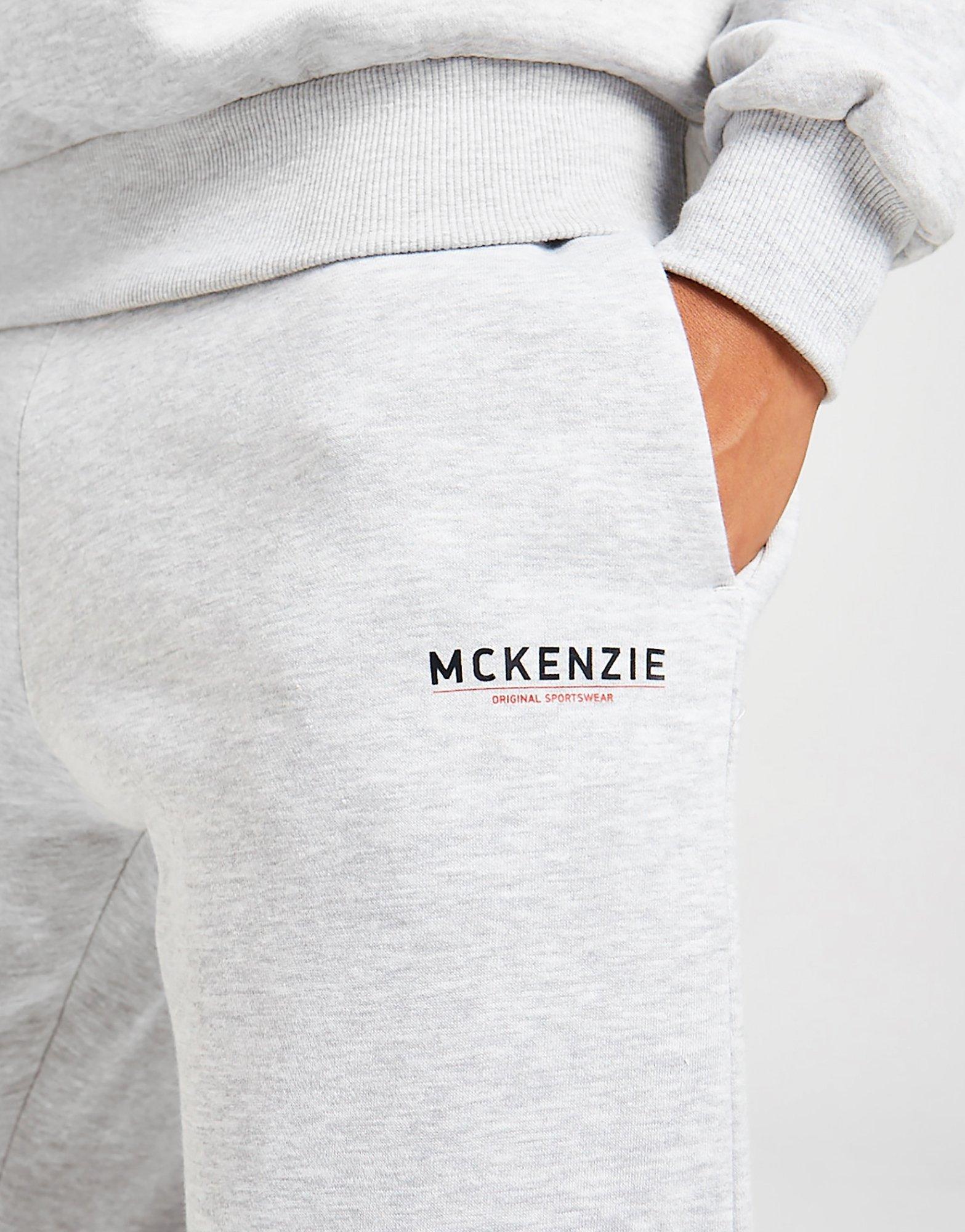 Pánske nohavice MCKENZIE TRENINGOWE ESSENTIAL OPEN HEM JOGGERS MCKTM15345 Sivá