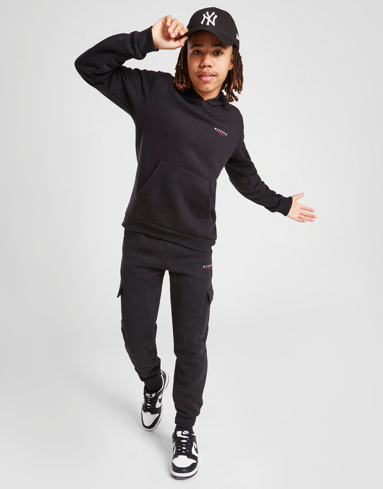 Detská mikina MCKENZIE S KAPUCÍ ESSENTIAL 2 OVERHEAD HOODIE JUNIOR MCKTJ15368090 Černá