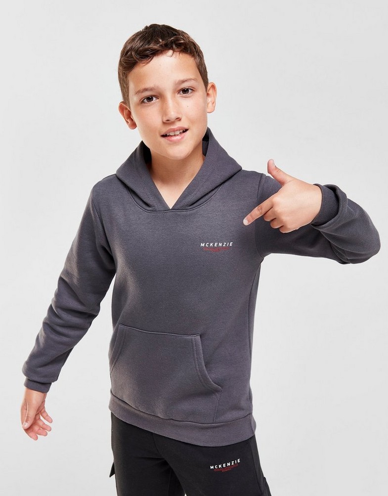 Detská mikina MCKENZIE S KAPUCŇOU ESSENTIAL 2 OVERHEAD HOODIE JUNIOR MCKTJ15368040 Sivá