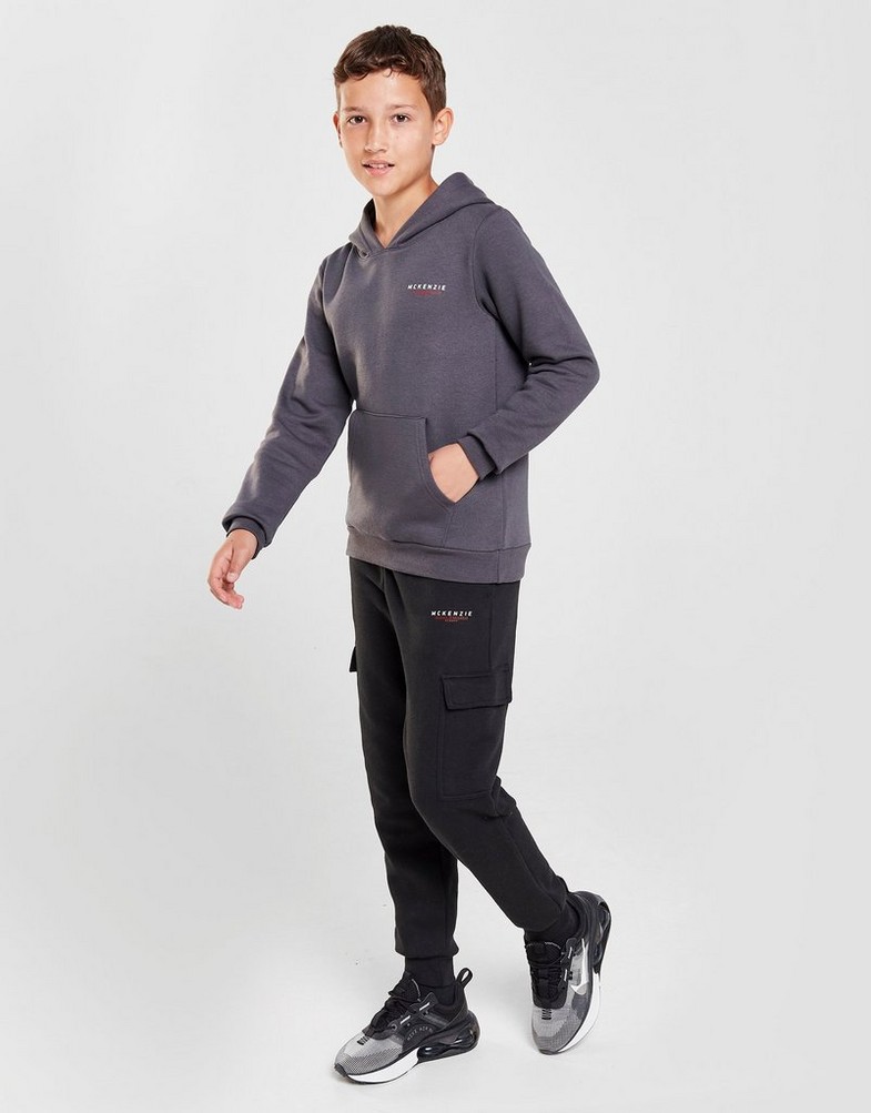 Detská mikina MCKENZIE S KAPUCŇOU ESSENTIAL 2 OVERHEAD HOODIE JUNIOR MCKTJ15368040 Sivá