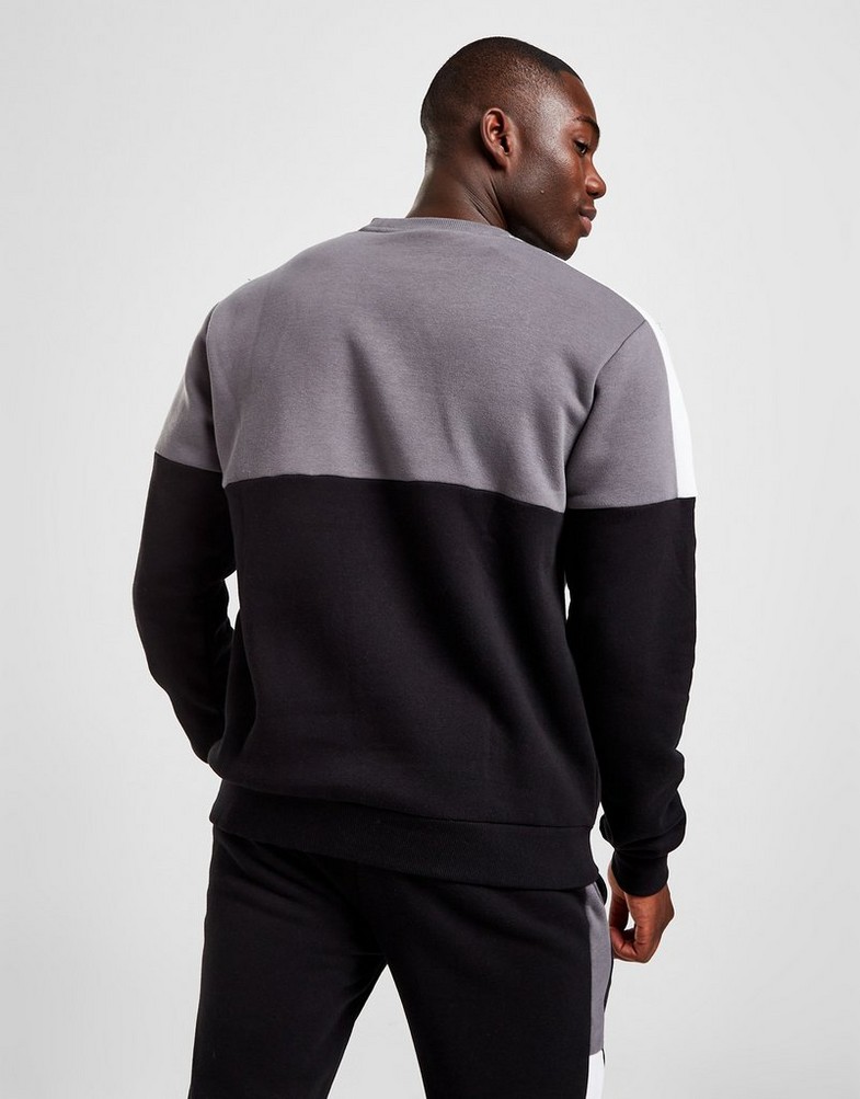 Bluza męska FILA BLUZA NADOR CREW WHY/BLK FW22JDM018 Biały