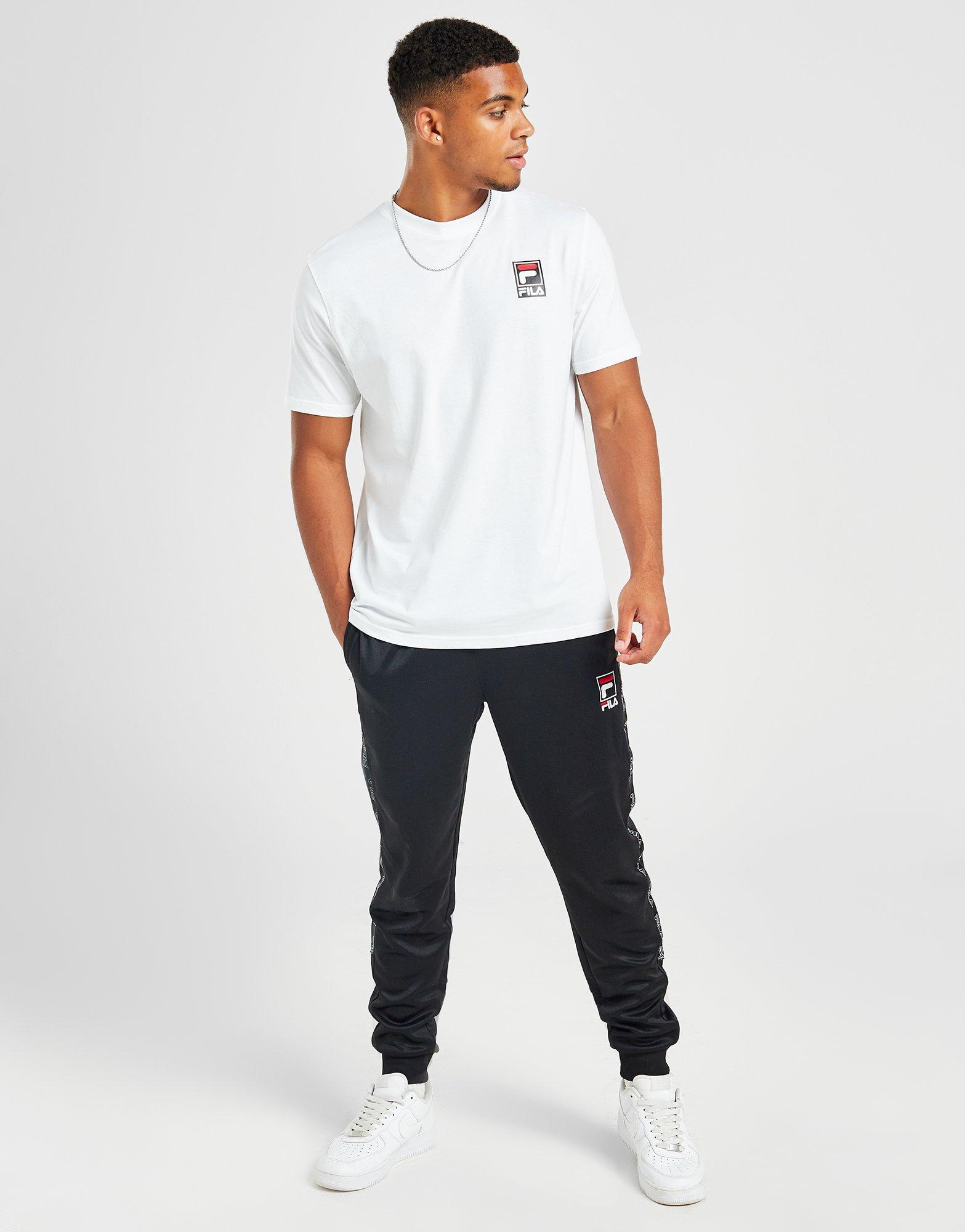 Pánske tričko FILA TRIČKO HAMILTON TEE WHT FW22JDM004WHT Bílá