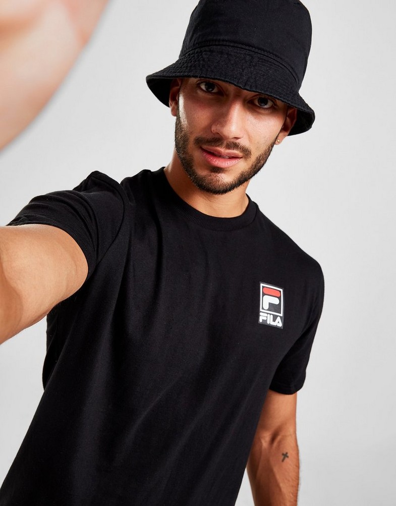 Tricou pentru bărbați FILA TRICOU HAMILTON TEE BLK FW22JDM004BLK Negru