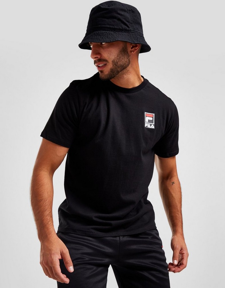 Tricou pentru bărbați FILA TRICOU HAMILTON TEE BLK FW22JDM004BLK Negru