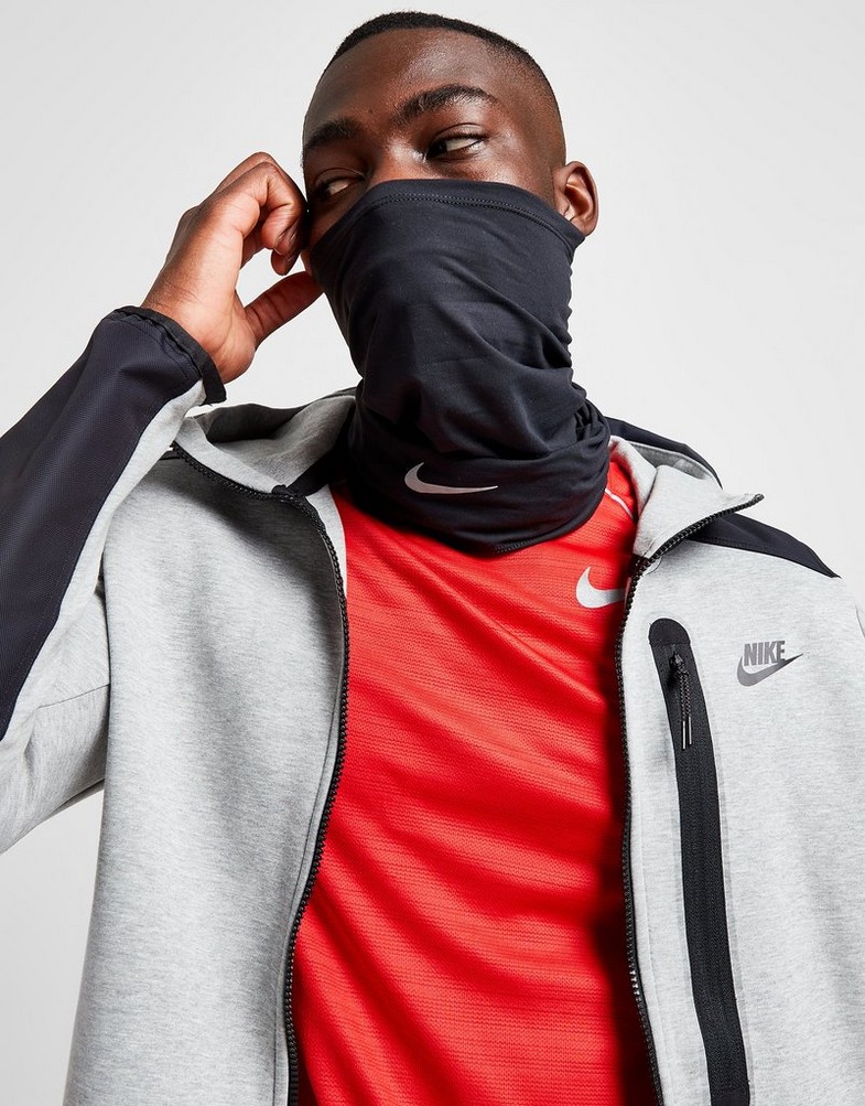 Жіночі шарфи і рукавички NIKE NK WRAP TRAIL BLK/SLV N1002586042 Чорний