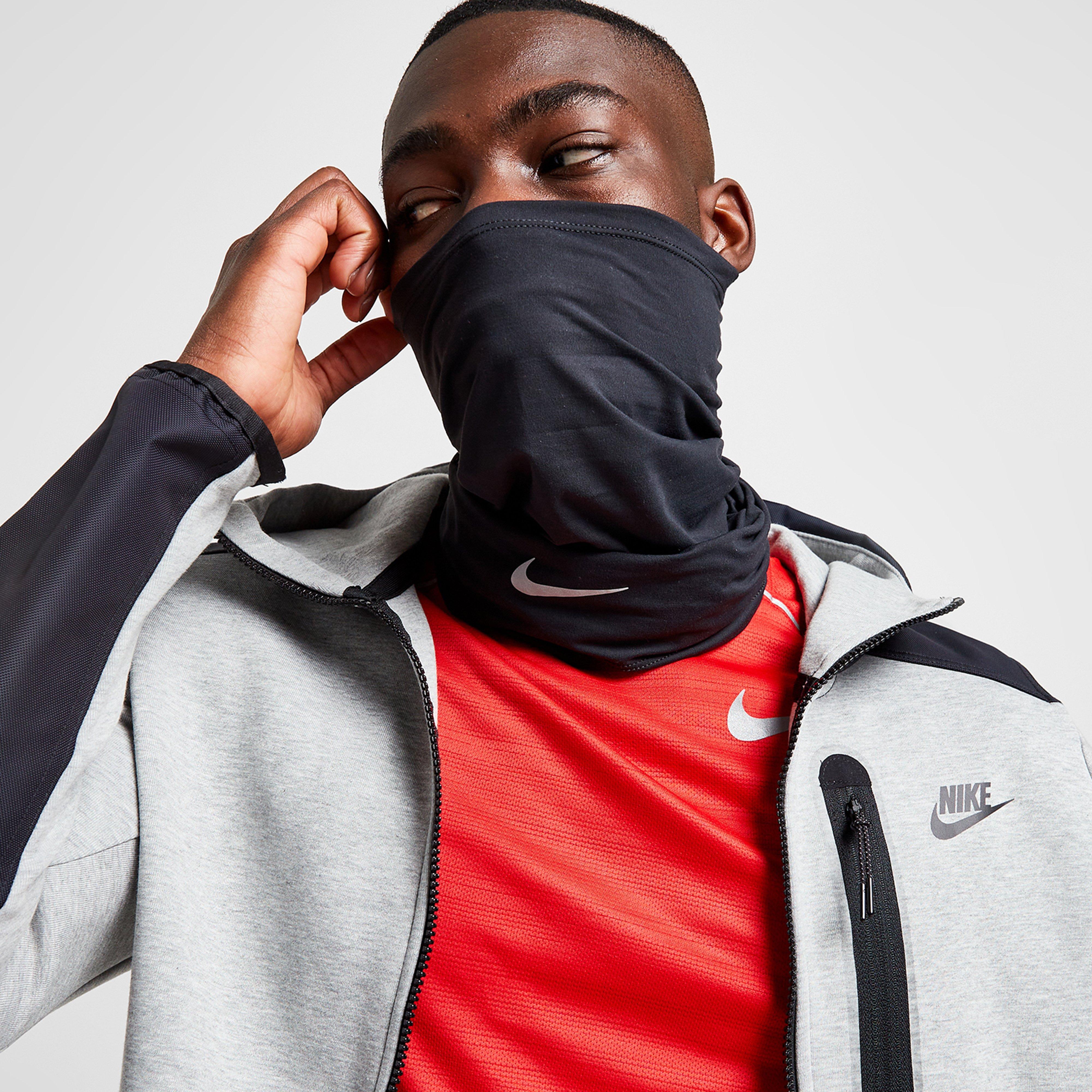 Dámská šála a rukavice NIKE NK WRAP TRAIL BLK/SLV