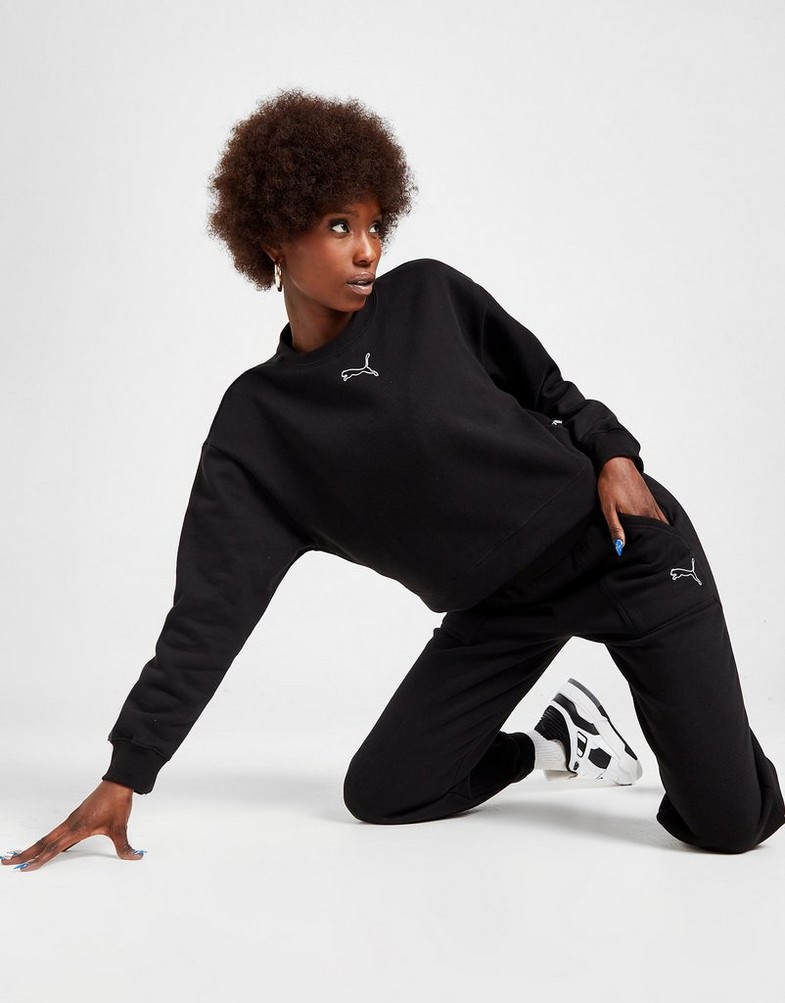 PUMA DRES CREW TRACKSUIT 67002501 Czarny