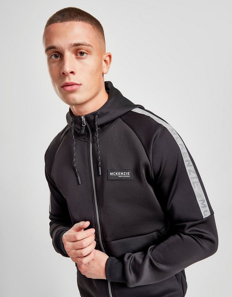 Bluza męska MCKENZIE BLUZA Z KAPTUREM DEMPSEY FZ HD BLK MCKTM15080 Czarny