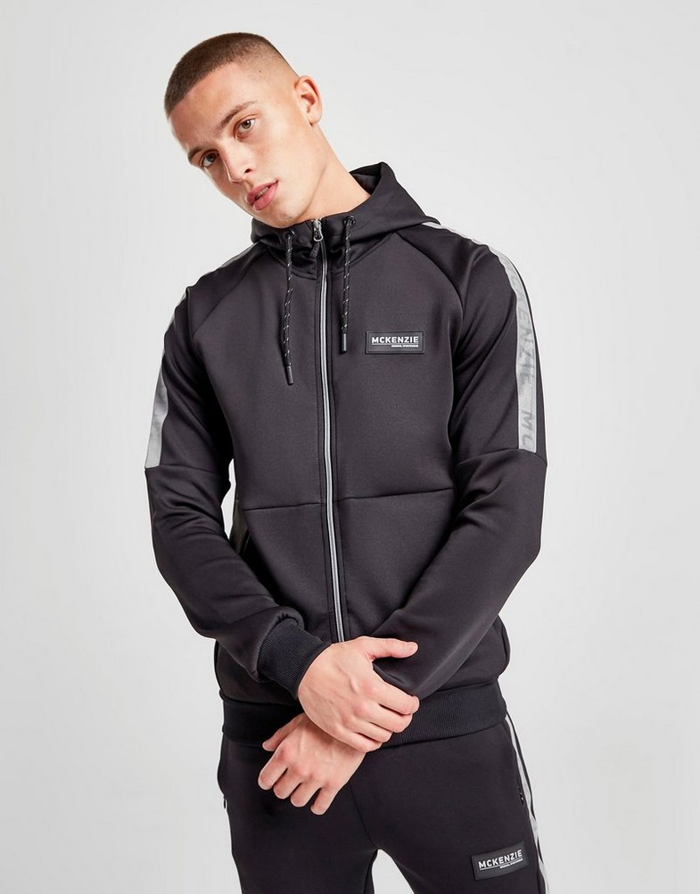 Bluza męska MCKENZIE BLUZA Z KAPTUREM DEMPSEY FZ HD BLK MCKTM15080 Czarny