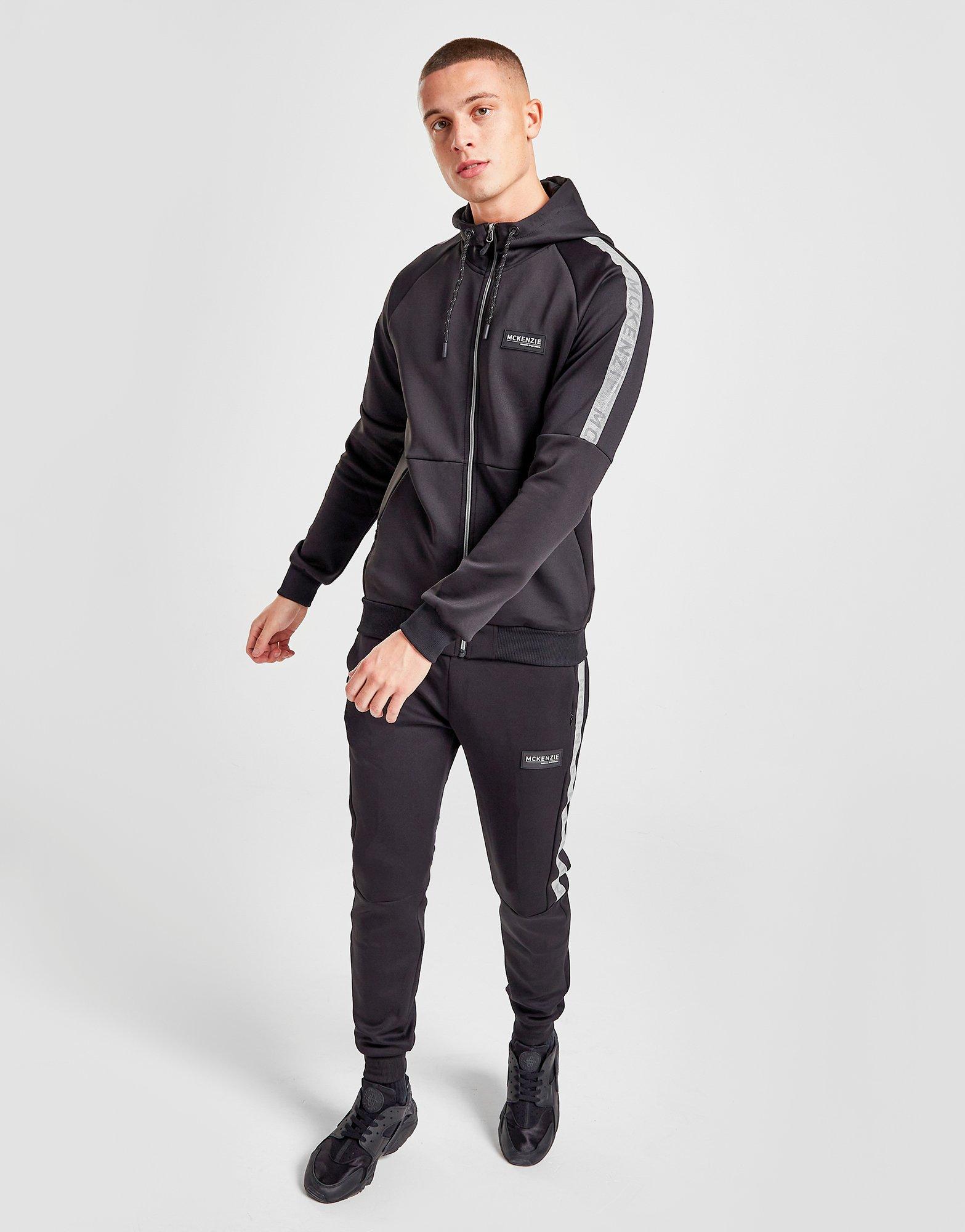 Pánska mikina MCKENZIE MIKINA S KAPUCŇOU DEMPSEY FZ HD BLK MCKTM15080 Čierna