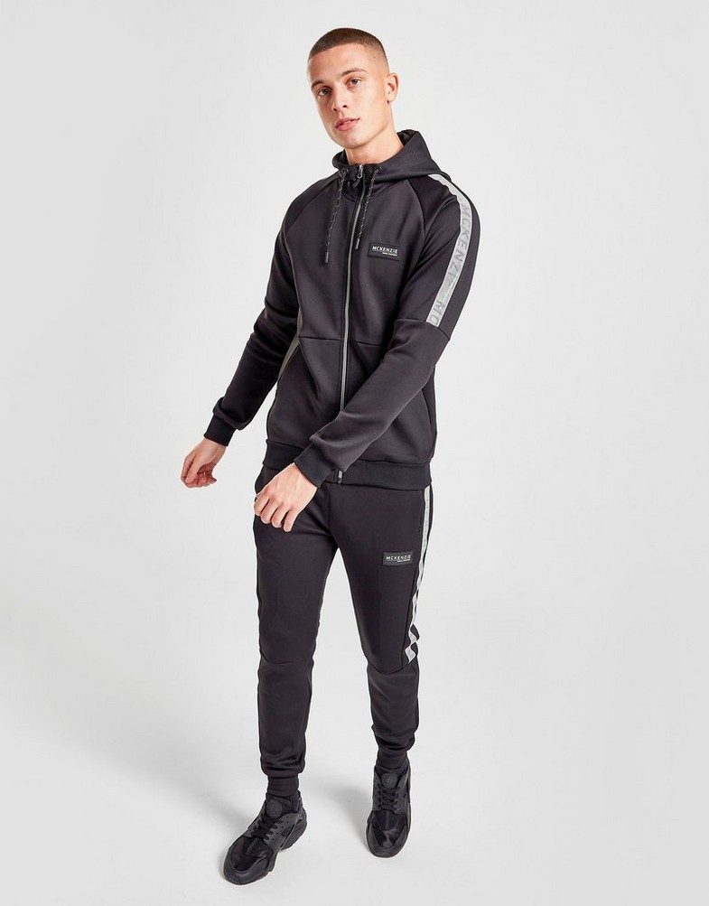 Bluza męska MCKENZIE BLUZA Z KAPTUREM DEMPSEY FZ HD BLK MCKTM15080 Czarny