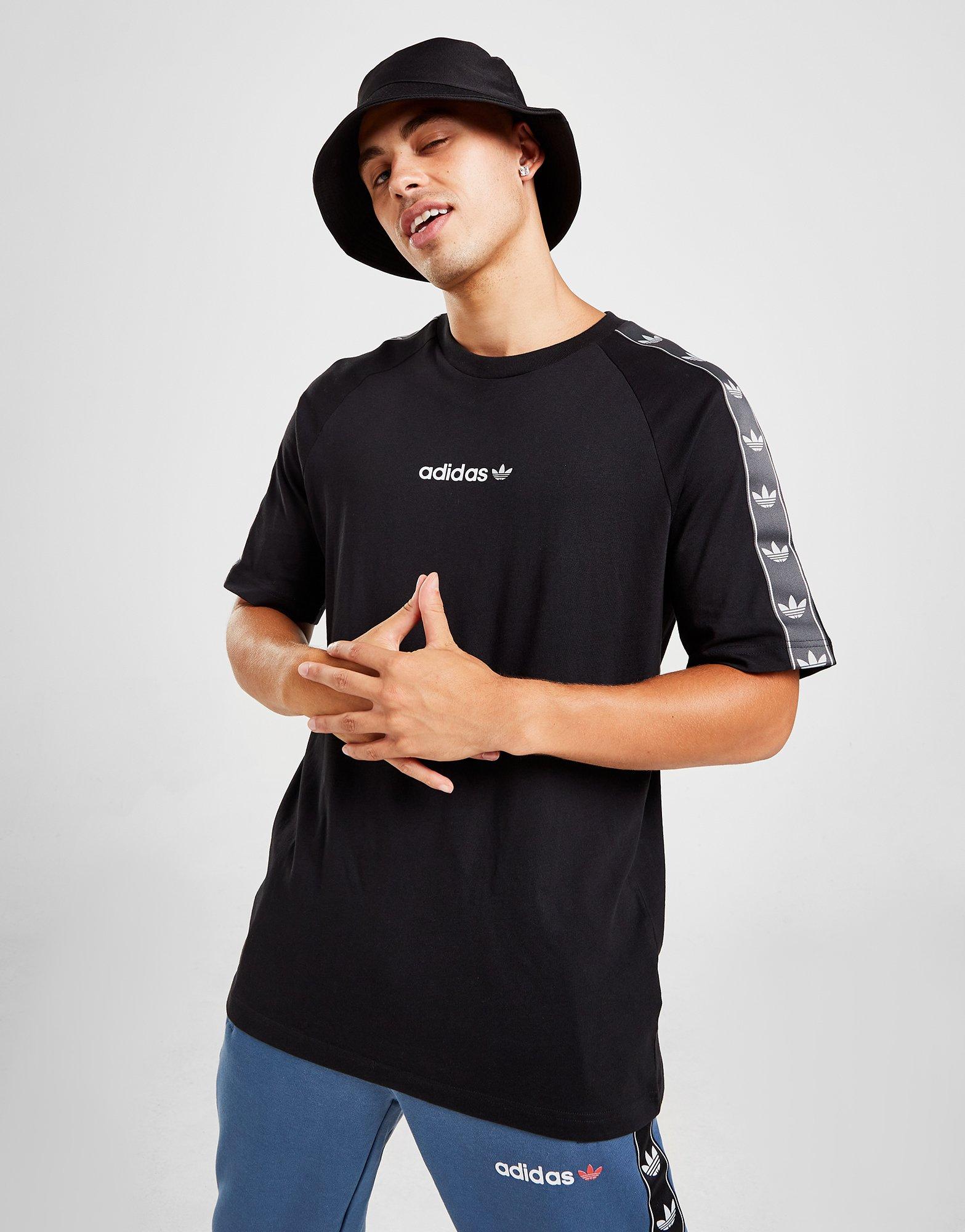 Pánske tričko ADIDAS TRIČKO TAPE TEE BLK HR4463 Čierna