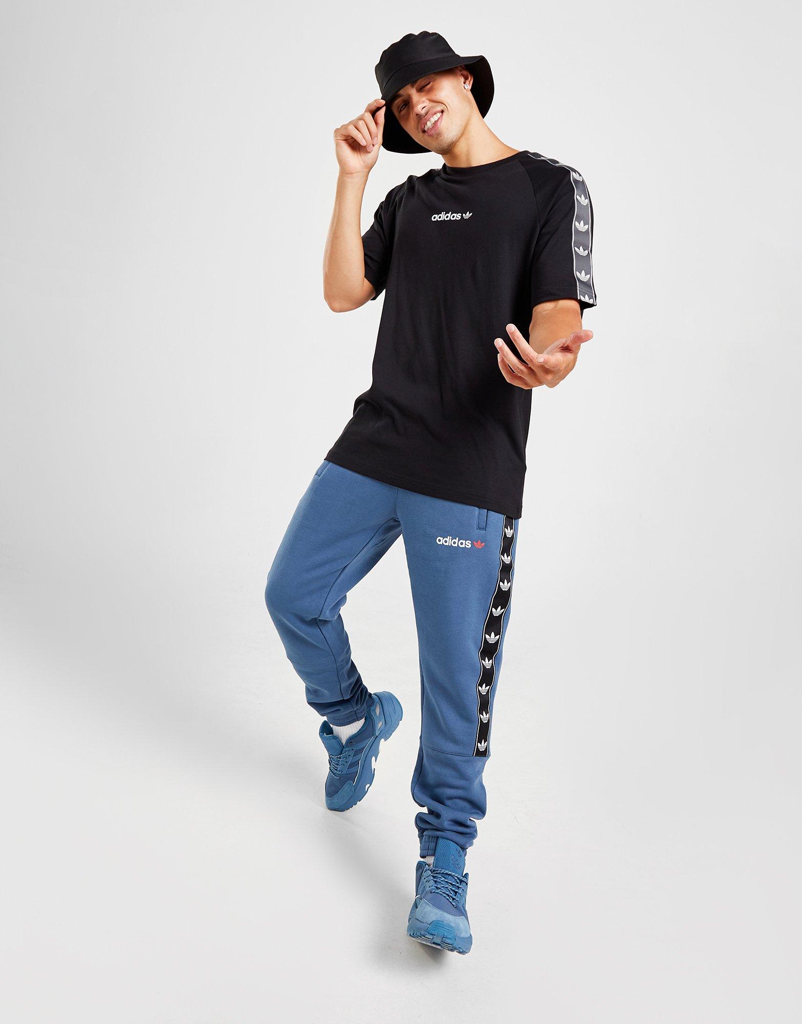 Pánske tričko ADIDAS TRIČKO TAPE TEE BLK HR4463 Čierna