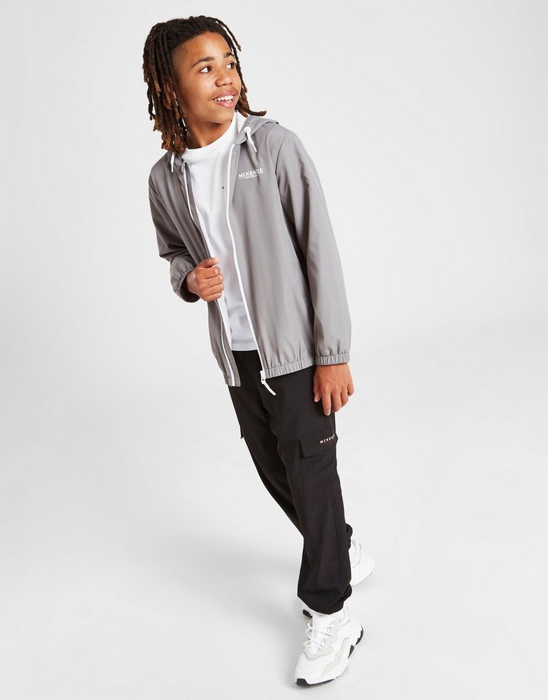 MCKENZIE ORTALION ESSENTIAL FULL ZIP WINDBREAKER JUNIOR MCKTJ15247020 Szary