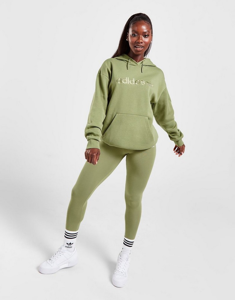 Női pulóver ADIDAS PULÓVER KAPUCNIS EMB OH HD T'GRN HN8121 Khaki