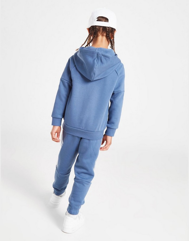 Komplet dresowy dziecięcy ADIDAS KOMPLET LOCK UP BDGE SUIT BLU/WHT SUIT HR7271 Niebieski