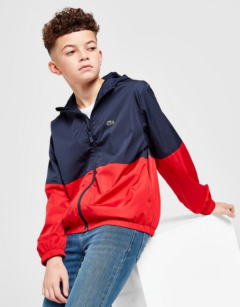 LACOSTE ORTALION COLOUR BLOCK JACKET JUNIOR BJ9761551 Granatowy