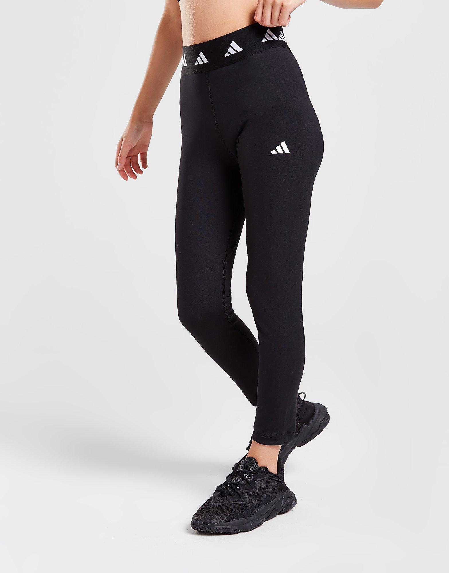Pantaloni pentru copii ADIDAS PANTALONI  (G)(F) BOS TECHFIT TF TIGHT BLK GIRL HL2446 Negru
