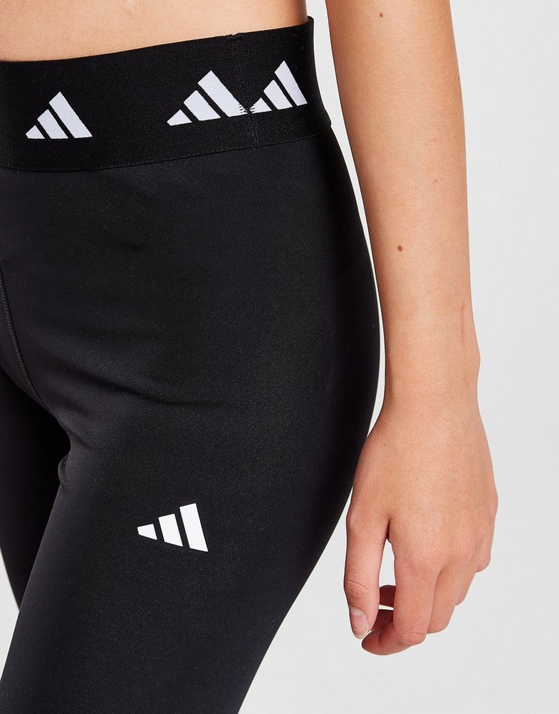 ADIDAS SPODNIE (G)(F) BOS TECHFIT TF TIGHT BLK GIRL HL2446 Czarny