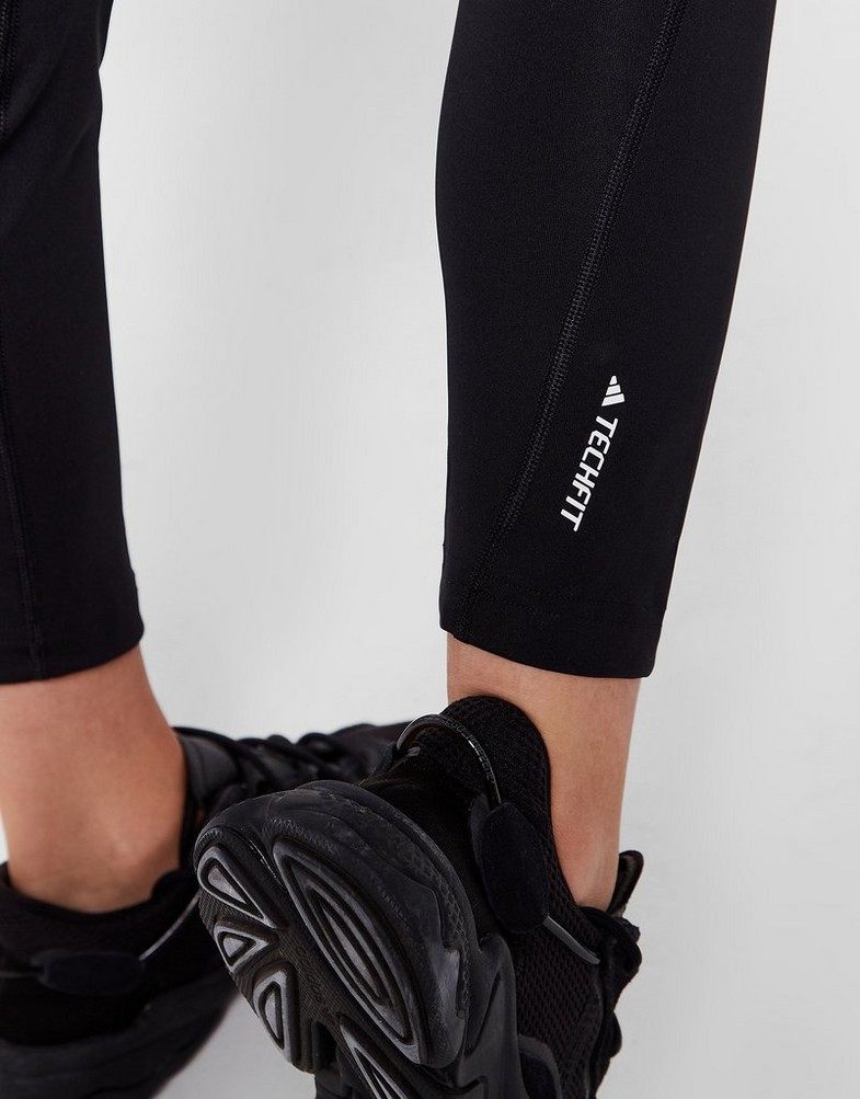 ADIDAS SPODNIE (G)(F) BOS TECHFIT TF TIGHT BLK GIRL HL2446 Czarny