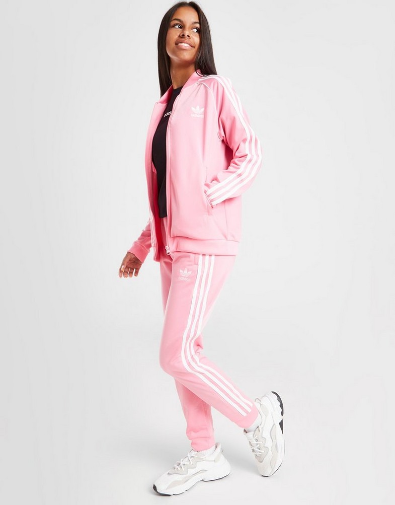 Detské nohavice ADIDAS NOHAVICE  SST TRACK PANTS GIRL HK0329 Ružová